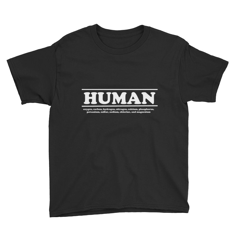 Kids - HUMAN Ingredients T shirt (white letter)