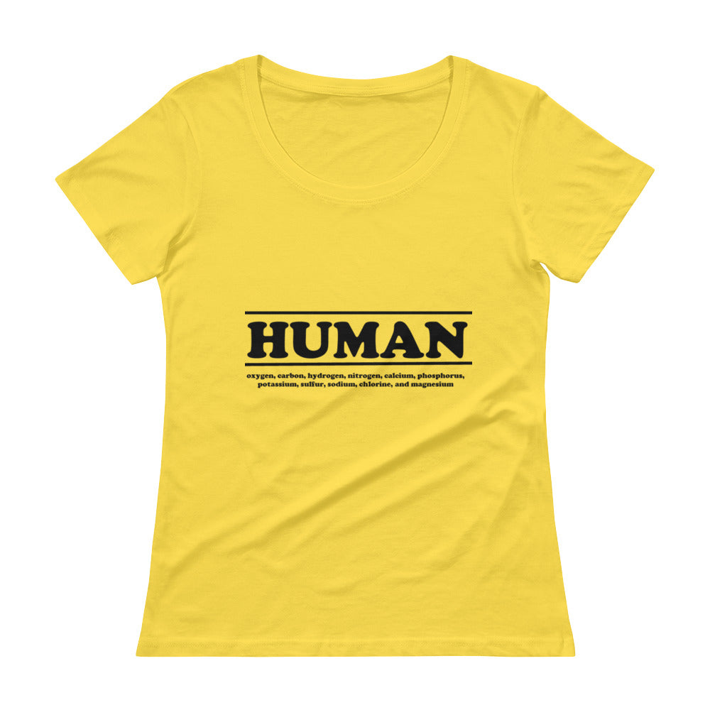 Women's Scoop Neck - T - HUMAN ingredients