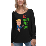 No Quid Pro Quo...Fingers Crossed     -    Womens Long Sleeve