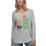 No Quid Pro Quo...Fingers Crossed     -    Womens Long Sleeve