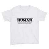 Kds - HUMAN Ingredients T shirt (black letter)