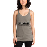 Womens HUMAN ingredients Tank Top (black letter)