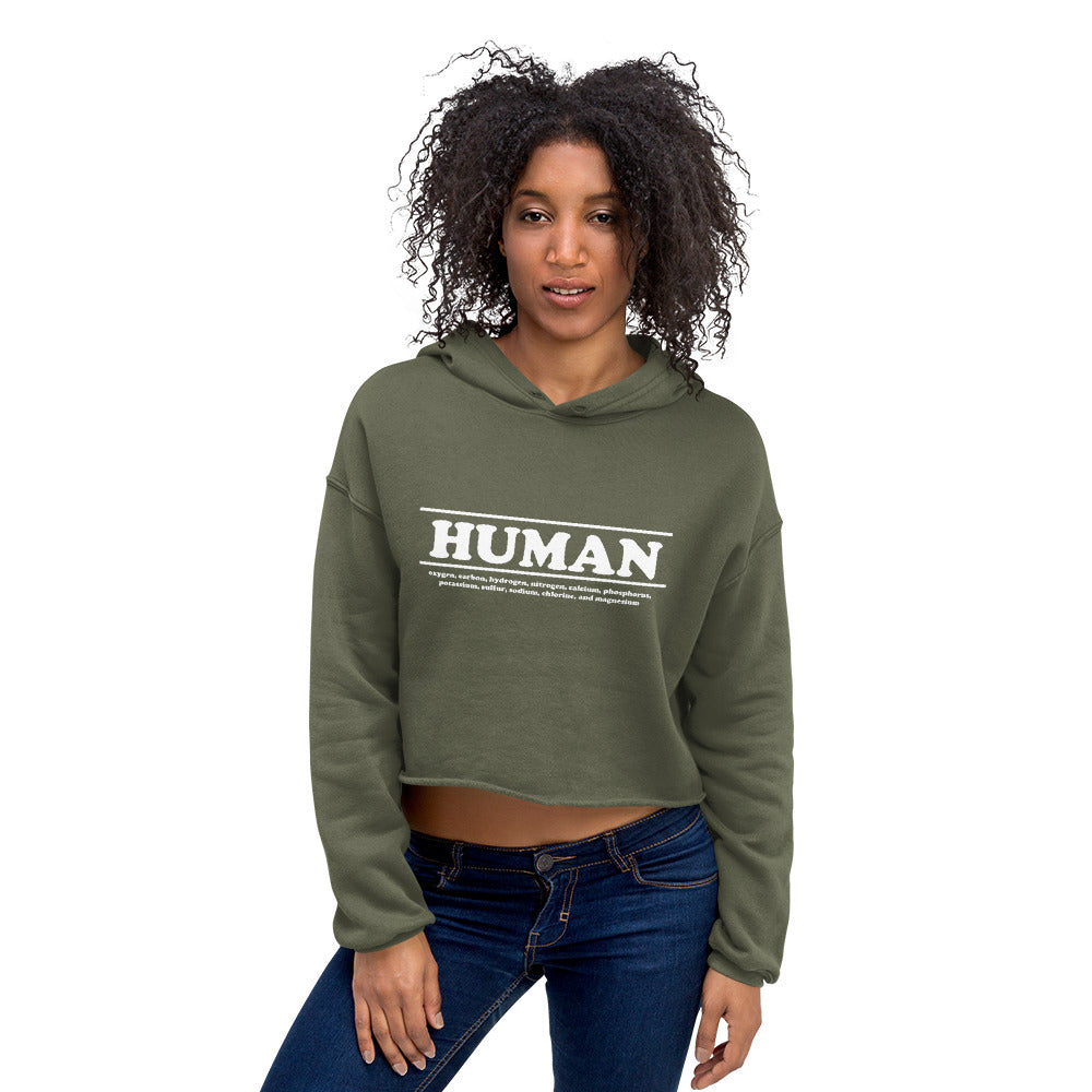 Womens HUMAN Hoodie(white letter)