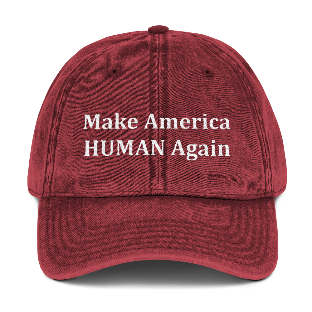 Twill Cap - Make America Human Again