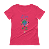 Ladies' Scoopneck T-Shirt - Live WE World