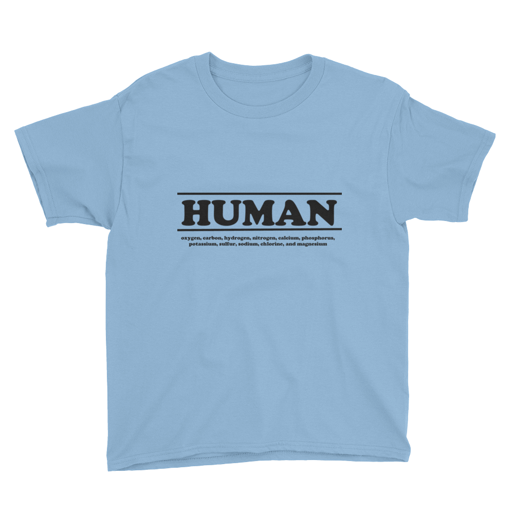 Kds - HUMAN Ingredients T shirt (black letter)