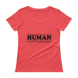 Women's Scoop Neck - T - HUMAN ingredients