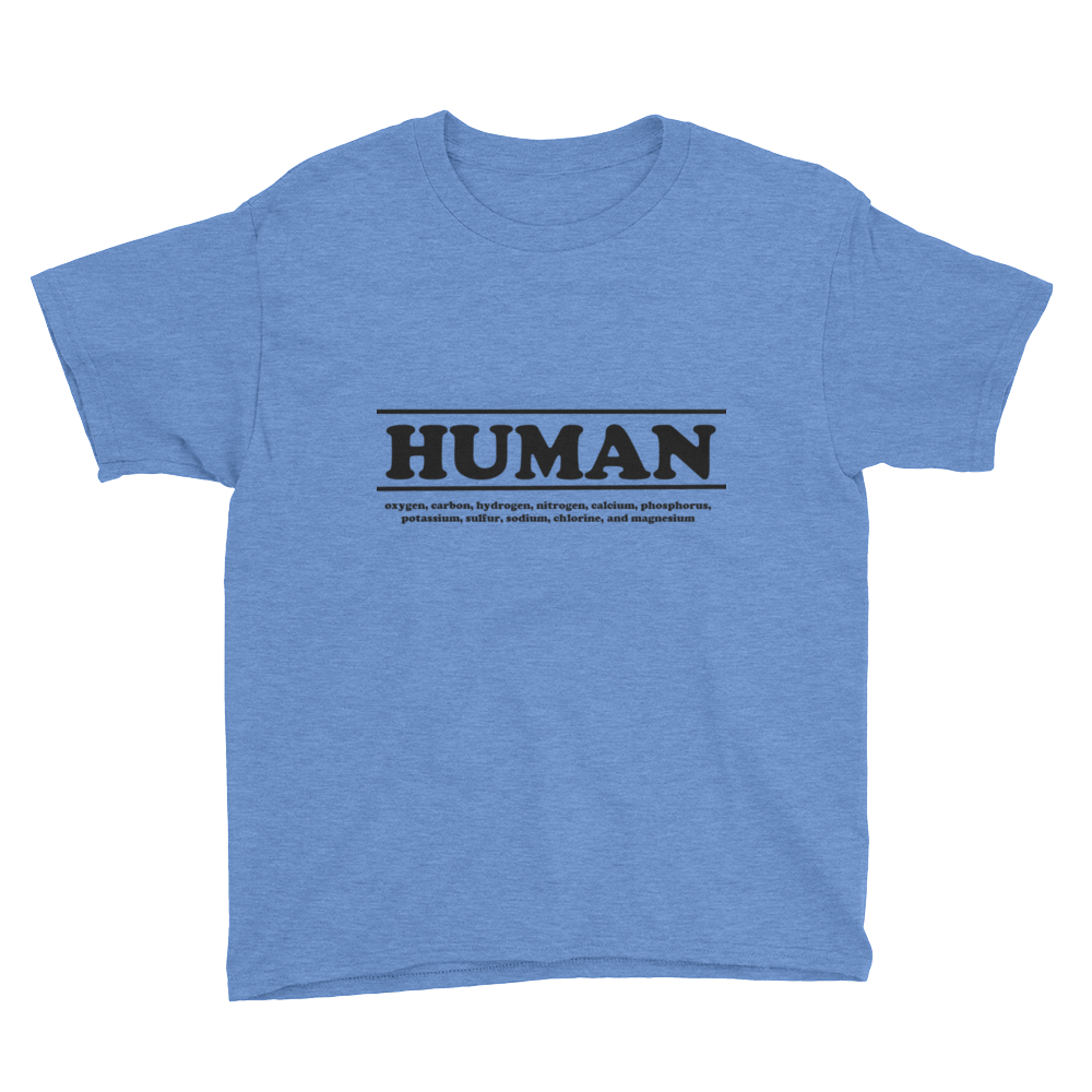 Kds - HUMAN Ingredients T shirt (black letter)