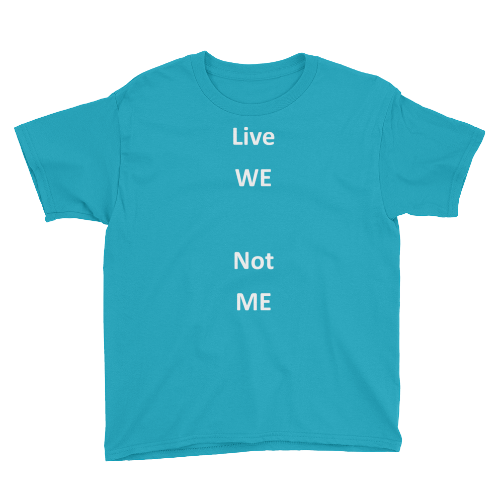 Kids - Live WE T shirt (white letter)